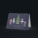 Het Ballet van de notekraker Feestdagen Kaart<br><div class="desc">De hand geschilderde die illustratie van het notekrakerballet door Shelby Allison wordt ontworpen.</div>