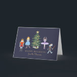 Het Ballet van de notekraker Feestdagen Kaart<br><div class="desc">De hand geschilderde die illustratie van het notekrakerballet door Shelby Allison wordt ontworpen.</div>