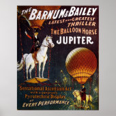 Het ballonpaard Jupiter Circus Poster (Voorkant)