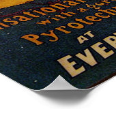 Het ballonpaard Jupiter Circus Poster (Hoek)