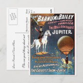 Het ballonpaard Jupiter theater Briefkaart (Voorkant / Achterkant)