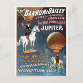 Het ballonpaard Jupiter theater Briefkaart (Voorkant)