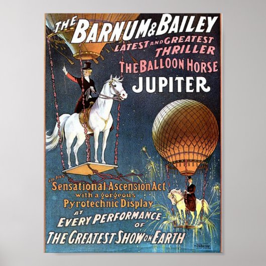 Het ballonpaard Jupiter  theater Poster (Voorkant)