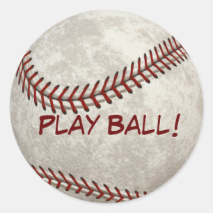 Het Balspel de "Bal van het honkbal van het Spel!" Ronde Sticker