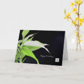 Het bamboe verlaat Reis de Gelukkige Kaart van de (Gele Bloem)