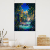 Het Bamboeheiligtum Poster (Keuken)