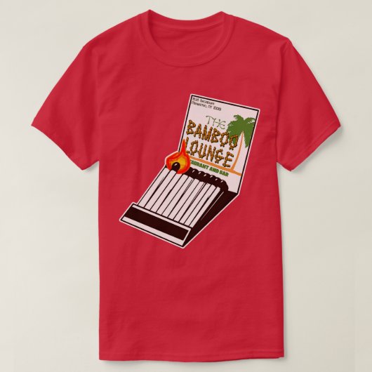 Het Bamboo Lounge Matchbook T-shirt (Design voorkant)