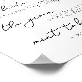 Het Band van S'more Bar Menu Sign, Smore Recipe Po Poster (Hoek)