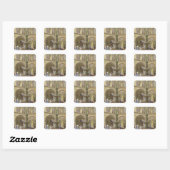 Het Bank- en beursgebouw Vierkante Sticker (Vel)