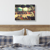 Het banket in het dennenbos canvas afdruk (Insitu (Slaapkamer))