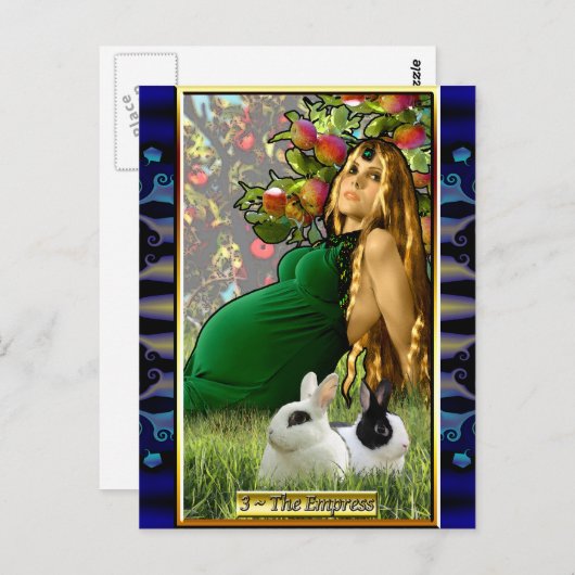 Het Banx Tarot Empress Briefkaart (Voorkant / Achterkant)