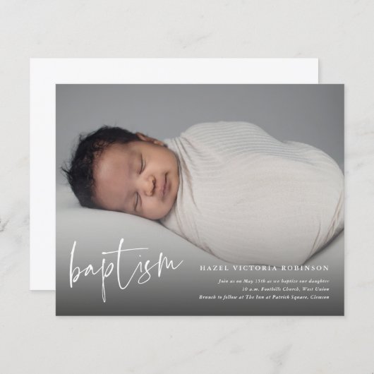 Het Baptisme van het Manuscript van de begroting & (Voorkant / Achterkant)