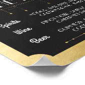 Het Bar Masquerade Poster Bord Bruiloftsreceptie (Hoek)