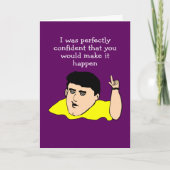 Het barexamen is overgeslagen kaart (Voorkant)