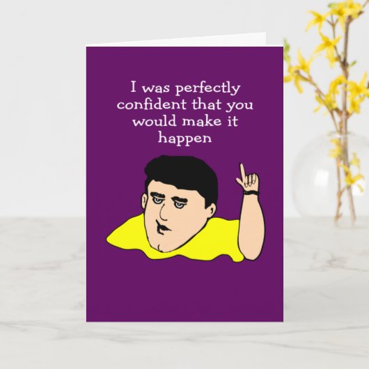 Het barexamen is overgeslagen kaart (Gele Bloem)