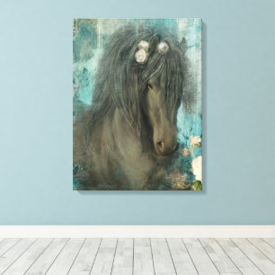 Het barokke Friese - gewikkeld doek Canvas Afdruk