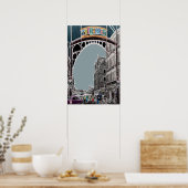 Het Barras Glasgow-Poster afdrukken Poster (Keuken)