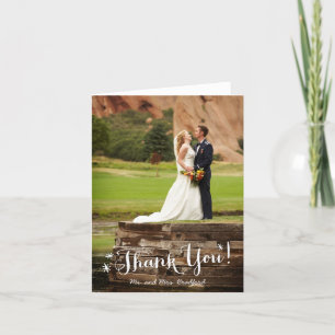 Het barsten met de Bedankt Gevouwen Kaart van de