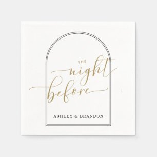 Het basis minimale manuscript de nacht vóór Napkin Servet