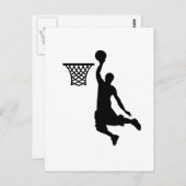 Het basketbal is grote sporten briefkaart (Voorkant / Achterkant)