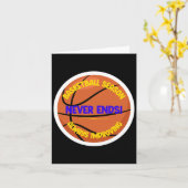 Het basketbalseizoen is nooit afgelopen! - Altijd  Kaart (Gele Bloem)