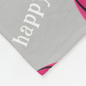 Het basketbalveld is mijn vrolijke roze plek fleece deken (Hoek)