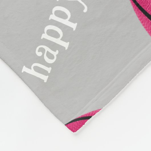Het basketbalveld is mijn vrolijke roze plek fleece deken (Hoek)