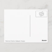 Het Bastion van de visser in Boedapest Briefkaart (Achterkant)