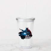 Het Batman-personage-logo - ik ben de schaduwen Acryl Drinkbeker (Voorkant)