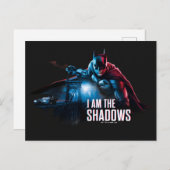 Het Batman-personage-logo - ik ben de schaduwen Briefkaart (Voorkant / Achterkant)