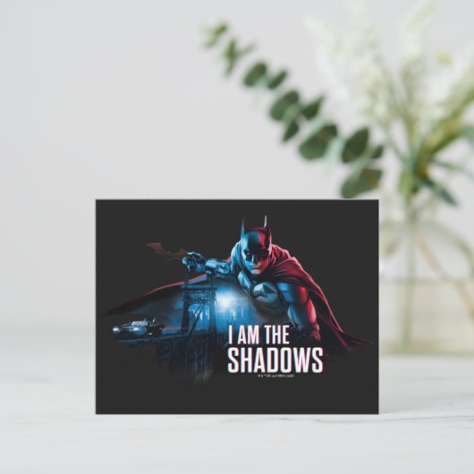 Het Batman-personage-logo - ik ben de schaduwen Briefkaart (Staand voorkant)