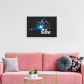 Het Batman-personage-logo - ik ben de schaduwen Canvas Afdruk (Insitu (Woonkamer))