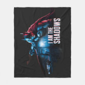 Het Batman-personage-logo - ik ben de schaduwen Fleece Deken (Voorkant)
