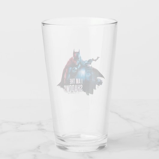 Het Batman-personage-logo - ik ben de schaduwen Glas (Achterkant)
