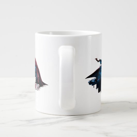 Het Batman-personage-logo - ik ben de schaduwen Grote Koffiekop (Achterkant)