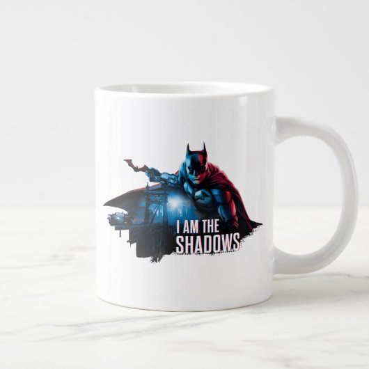 Het Batman-personage-logo - ik ben de schaduwen Grote Koffiekop (Rechts)