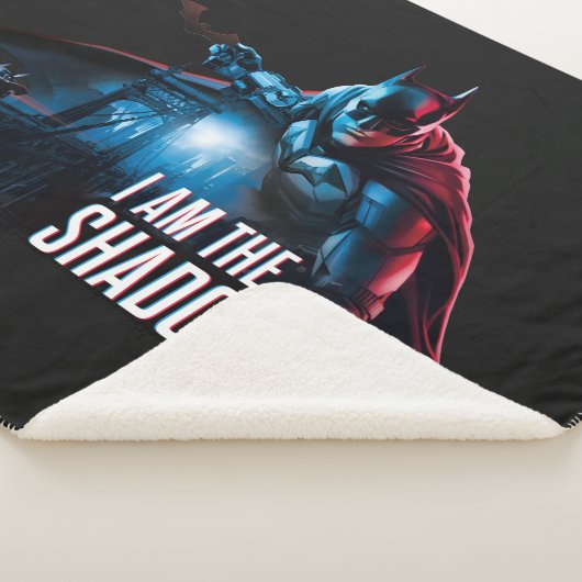 Het Batman-personage-logo - ik ben de schaduwen Sherpa Deken (3/4)