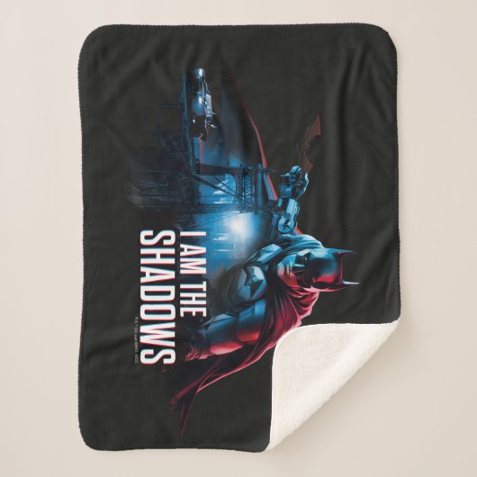 Het Batman-personage-logo - ik ben de schaduwen Sherpa Deken (Voorkant)