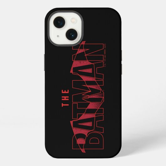 Het Batman-vleermuis-overlaid logo iPhone Hoesje (Achterkant)