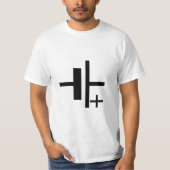 Het batterijsymbool van de cel. t-shirt (Voorkant)