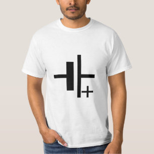 Het batterijsymbool van de cel. t-shirt