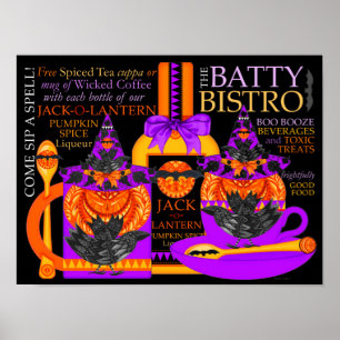 Het Batty Bistro Poster