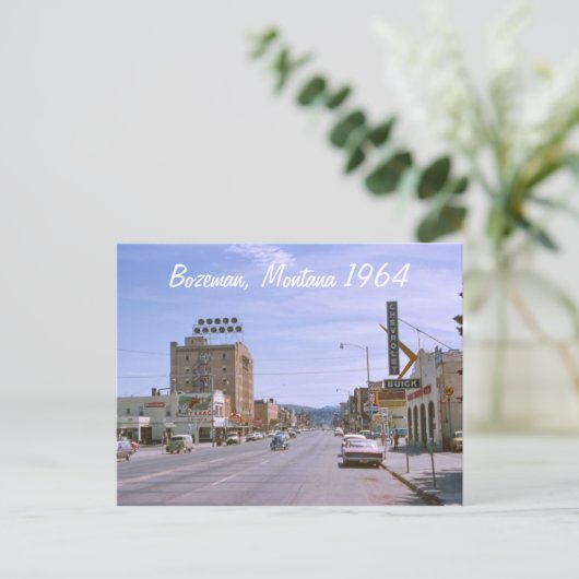 Het Baxter Hotel Bozeman Montana 1964 Briefkaart (Staand voorkant)