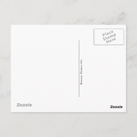 Het Baxter Hotel Bozeman Montana 1964 Briefkaart (Achterkant)