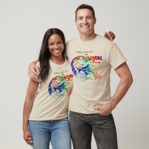 Het Bayou -  design tie blauw Shirt