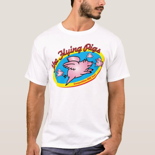 Het BBQ-team van de wedstrijd Flying Pigs T-shirt (Voorkant)