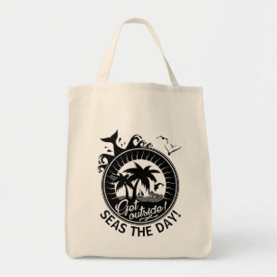 Het Beach Citaat neemt het Pun van de Dag of de Ge Tote Bag