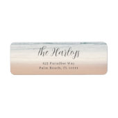 Het Beach Moderne Etiket van het Adres van de Teru (Voorkant)