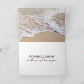 Het Beach van het huwelijk Harten met Namen Kaart (Binnen)