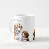 Het Beagel-gezin Koffiemok (Voorkant links)